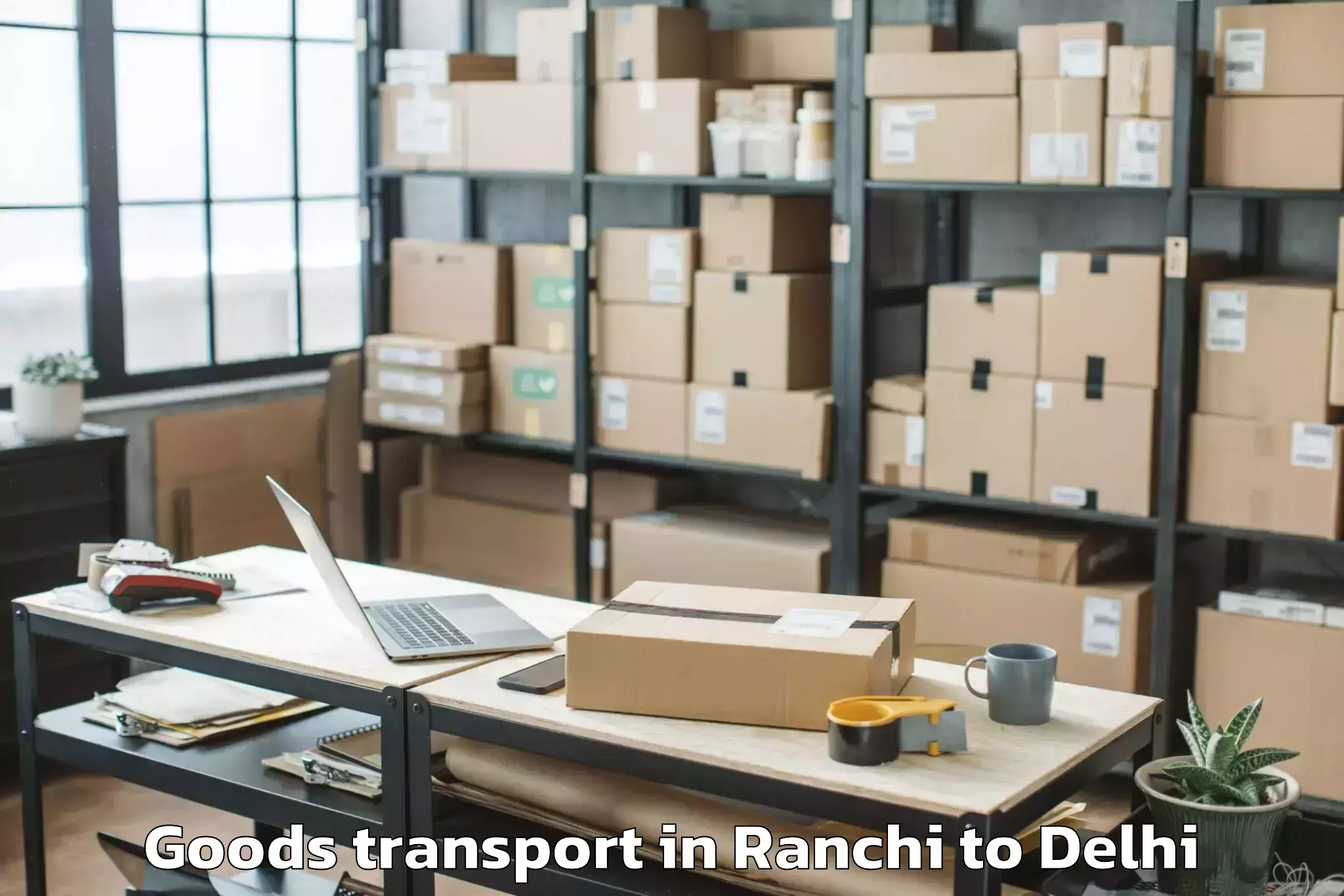 Book Ranchi to Unity One Mall Rohini Goods Transport